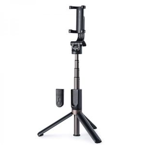 3 In 1 Bluetooth-compatible Monopod Tripod Stand For Xiaomi Huawei iPhone 12 Pro Plus Samsung Mobile Phone Smartphone Tripods