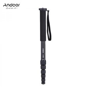 Andoer A-666 181cm Camera Monopod Telescoping Aluminum Unipod Tripod 6-Section for Nikon Canon Sony Pentax Camcorder Photography