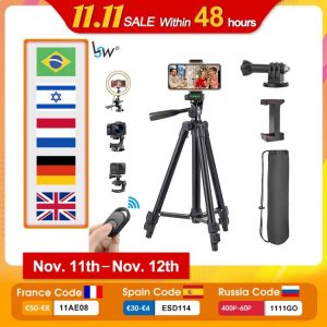Lightweight Tripod Stand For Phone/Camera 50Inches/125 CM with Phone Holder/Bluetooth Suitable for Outdoor/Travel/Live Stream