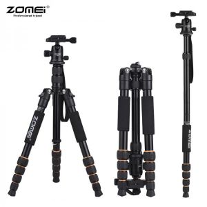 ZOMEI Q100 Q111 Q555 Q666 Q666C Camera Tripod Travel Portable Camera Tripod for Canon Nikon Sony DSLR Professional Camera Tripod