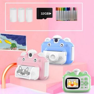 Kids Camera Instant Print Camera for Children 1080P HD Video Photo Camera Toys with 32GB Card kids gift birthday gift 8GB