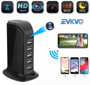 EVKVO Mini Camera 4K WIFI 1080P IP Camera Wireless Security Camera USB Wall Charger Baby Camera Monitor Camcorder for Smart Home