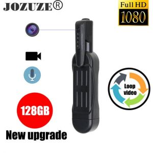 JOZUZE T189 Mini Camera  HD 1080P Camera Wearable Body Pen Camera Digital Mini DVR Small DV Camcorder Micro Camera Support 128GB