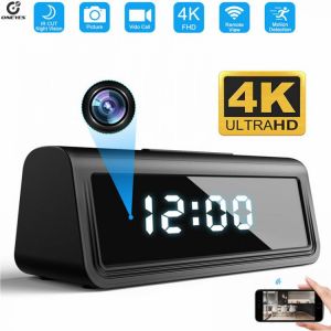 wifi camera Secret Clock micro camera Security Cam Night Vision Motion Detect Camcorder 166degree 4K HFD micro camera espia