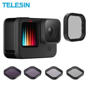 TELESIN ND8 ND16 ND32 CPL Lens Filter Set Aluminium Alloy Frame for GoPro Hero 9 10 Black Action Camera ND CPL Lens Accessoreis