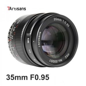 7artisans 35mm F0.95 Camera Lens Manual Focus APS-C Lens for Sony E mount Nikon Z Olympus M4/3 Fuji XF X Canon EF-M EOS-M Camera