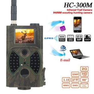 12MP Night Vision Hunting Trail Camera 2G MMS SMS SMTP HC300M Celluar Waterproof Wild Camera Wireless Photo Trap Surveillance