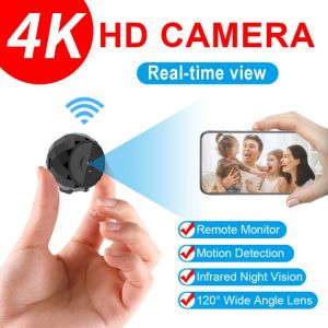 JOZUZE D11 4K Mini Camera WiFi Smart Wireless Camcorder IP Hotspot HD Night Vision Video Micro Small Cam Motion Detection Magnet