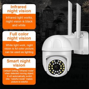1080P IP Camera WiFi Wireless Security Monitor Camera AI Human Detect Night Vision CCTV Camera Outdoor Waterproof PTZ Mini Cam
