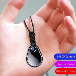 Small 1080P Micro Cam Secret Wearable Mini Camera Espia Video Voice Recorder Body Cam Sport Clip Necklace Support Hidden TF Card