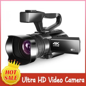 Video Camera Youtube Vlog Camera WiFi Recorder 48MP 30X Digital Zoom IR Night Vision Live Streaming for Webcam Camcoders