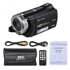 V12 1080P Video Camera Full HD 16X Digital Zoom Recording Camcorder w/3.0 Inch Rotatable LCD Screen Support Night Vision R20