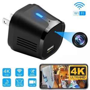 Mini Camera Espia Wireless Wifi Camera USB Charger Micro Camera 4K HFD Baby Camera Motion Detect Monitor Camcorder for Smart Hom
