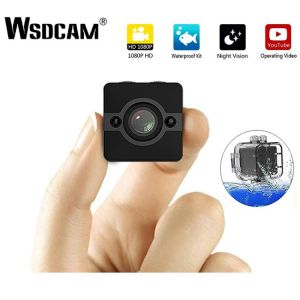 Wsdcam 1080P Mini IP Camera HD Waterproof Wide-angle Lens Camcorder Sport DVR Infrared Night Vision Micro Cam Small Camera SQ12