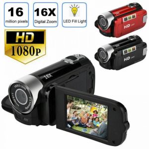 Full HD 1080P Video Camera Professional Digital Camcorder 2.7 Inches 16MP High Definition ABS FHD DV Cameras 270 Degree Rotation