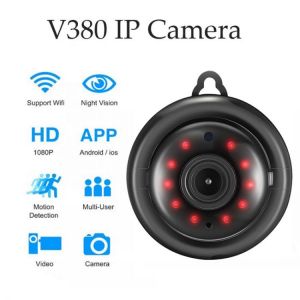 Mini Wifi IP Camera HD 1080P Wireless Indoor Camera Nightvision Two Way Audio Motion Detection Baby Monitor V380 Mini Camcorder