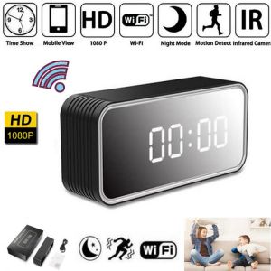 2021 ip cam FULL HD 1080P Clock WiFi Mini Camera Home Security P2P/AP Camcorder Night Vision Alarm Motion Remote CCTV Camcorders