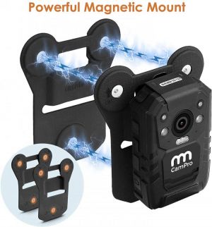 CammPro Body Camera Magnetic Mount, Universal Magnet Mount Holder Wearable Clip,Stick to Clothes for All Brand Body Camera