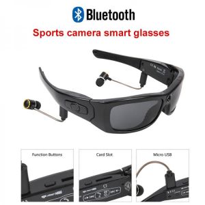 Smart Sunglasses with 1080P HD Sports Camera, Bluetooth, Music, Driving Recorder, Multi-Function Mini Camera