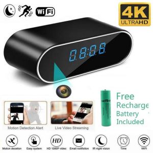 HD 4K Wireless Wifi Mini Clock Camera Oculta Alarm Camcorder Watch 1080P IP/AP Security Night Vision Motion Detection Remote