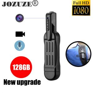 JOZUZE Mini Camera T189 Pen Full HD 1080P Secret Camera Wearable Body Pen Camera Digital Mini DVR Small DV Camcorder Support