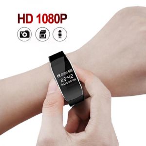 Luxury  Camera Watch Wristband 1080P Audio Video Recorder Bracelet Smart Band Wearable Sports Cam Photo DV