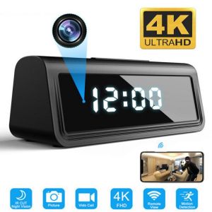 wifi camera Secret Clock micro camera Recorder Security Night Vision Motion Detect Camcorder 166degree 4k HFD micro kamera espia