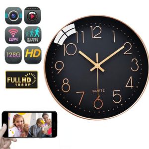 1080P HD Mini Camera IP wifi CCTV Wall Clock Camera Home Security Wifi Nanny Camera Video Recorder with Motion Detection