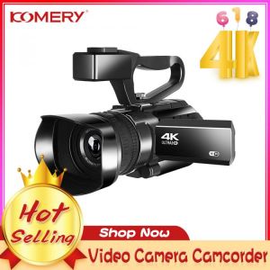 Komery New Arrival 4K Video Camcorder Vlogging Camera for Webcam 48MP WIFI 30X Digital Zoom 3.0 〃Touch Screen Recorder Camera