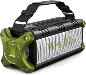 Bluetooth Speaker, W-KING 50W Super Loud Portable Bluetooth Speaker Waterproof IPX6 with 8000mAh Power Bank/Punchy Bass, Outdoor B