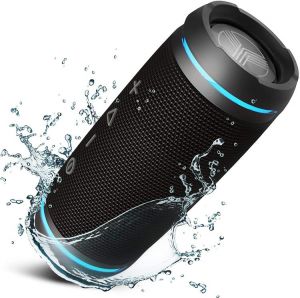 TREBLAB HD77 - Ultra Premium Bluetooth Speaker - Loud 360° HD Surround Sound, Wireless Dual Pairing, 25W Stereo, Loud Bass, 20H B