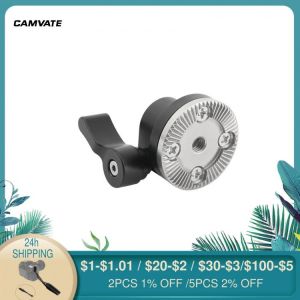 CAMVATE Standard ARRI Rosette M6 Thread Bolt-On Mount With 15mm Single Rod Holder For Camera Wooden handle EVF Mount Attachment