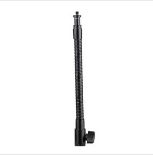 28cm Flexible Bendable Flash Light Stand For ring lamp Wire Pipe Overarm Bracket With 1/4 Inch Screw Male Female Holes Soft tube