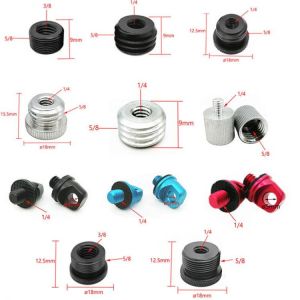 3/8" to 5/8" Male to Female 1/4" to 5/8" Thread Screw Mount Adapter Tripod Plate Screw mount for Camera Flash 