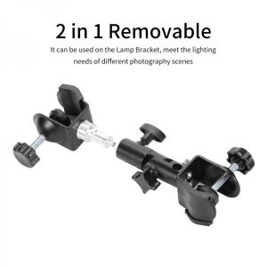 KingMa 2 in 1 Removable Portable DSLR Camera Tripod Umbrella Holder Clip Bracket Stand Clamp Outdoor Photography  Accessories