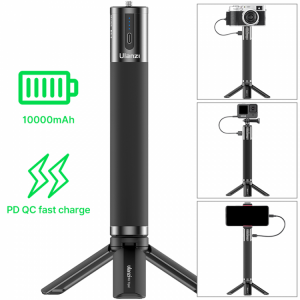 Ulanzi BG-3 10000mAh Battery Power Bank Charger Hand Grip Mini Tripod 18W PD QC Fast Charge for Smartphone DSLR GoPro 9/8/7/6/5