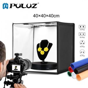 PULUZ 40*40cm 16inc Mini Photo Studio Box Lightbox Photograghy Softbox Led Photo Lighting Studio Shooting Tent Box Kit Light box