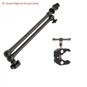 20'' Articulated Camera Magic Arm Super Clamp For Canon Nikon Sony Monitor Mic Flash Bracket Lighting Stand Phgraphy Acc