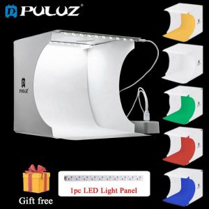 PULUZ 20*20cm Mini Folding Studio Diffuse Soft Box Fotografia Lightbox Black White Background Photography Photo Studio Box Kit