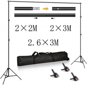 Photo Studio Background Stand Holder Picture Canvas Frame Support System Backdrop Kit with Carry bag for Photo Video