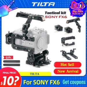 TILTA SONY FX6 ES-T20-A camera cage Cinema Rig for Vertical shot Armor With power supply System/V Mount Battery Plate/Top Plate
