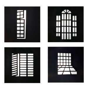 24 style DIY optical snoot background shape effect projection film graphic gobo insert for godox flash LED Light