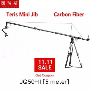 TRIX TERIS Mini Jib JQ50 II 5 Meter Carbon Fiber Portable JQ40 II DSLR Camera Jib Crane Arm For DJI Ronin 2