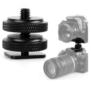 1/4 inch Tripod Mount Screw with Double Layer to Flash Hot Shoe Adapter Holder Mount Photo Studio Accessories Promotion