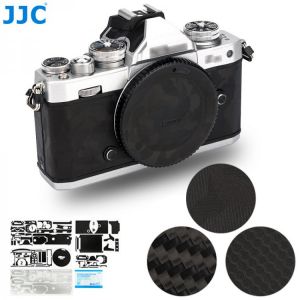 JJC ZFC Camera Skin Body Sticker Anti-Scratch Protective Skin Film Kit for Nikon Z fc Camera Carbon Fiber Black Decal Cover