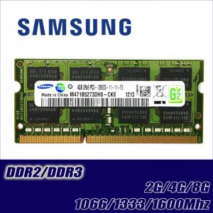 Samsung 2GB 4GB 8GB 2G 4G PC2 PC3 DDR2 DDR3 667Mhz 800Mhz 1333hz 1600Mhz 5300S 6400 8500 10600 ECC Laptop memory notebook RAM