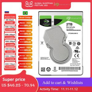 Seagate 1TB 2TB 2.5inch Internal HDD Notebook Hard Disk Drive 7mm 5400RPM SATA 6Gb/s 128MB Cache 2.5" HDD For Laptop ST1000LM