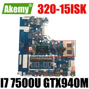 Akemy DG421 DG521 DG721 NM-B242 For Lenovo 320-15IKB 320-15ISK Notebook Motherboard CPU I7 7500U GPU GTX940M DDR4 100% Test Work