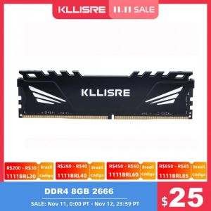 Kllisre DDR3 DDR4 4GB 8GB 16GB 1866 1600 2400 2666 3200 Desktop Memory with Heat Sink DDR 3 ram pc dimm for all motherboards