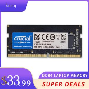 Crucial DDR4 Laptop Memory 4GB 8GB 16GB PC4-19200 SODIMM 2400MHz 2666mhz 3200mhz PC4 RAM Notebook Memory Laptop RAM DDR4